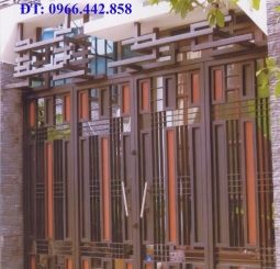 Cửa cổng sắt 4 cánh XT2007, cửa sắt các Quận cua TPHCM, Bình Dương, Đồng Nai, các tỉnh lân cận,