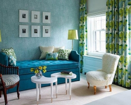 Trang trí nhà với màu xanh mòng két độc đáo