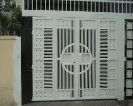 Những mẫu cửa cổng sắt đẹp nhất hiện đại 2 cánh
