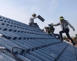 Xưởng gia công và thi công mái lợp ngói chuyên nghiệp