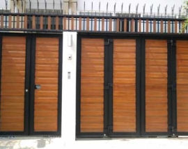 Tại sao nên lắp cổng sắt giả gỗ?