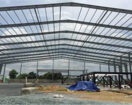 Xây dựng nhà xưởng khung thép 2 tầng trọn gói