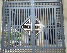 Thiết kế và lắp đặt cửa sắt cổng 2 cánh theo yêu cầu cá nhân