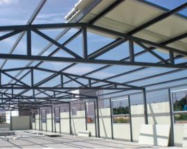 Thi công mái tôn - Nhà khung thép mái tôn Xuân Thiện 