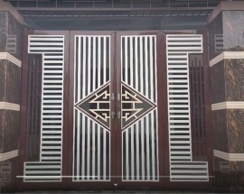Nhà phố diện tích nhỏ tại nên dùng loại cổng nào để không chiếm diện tích?