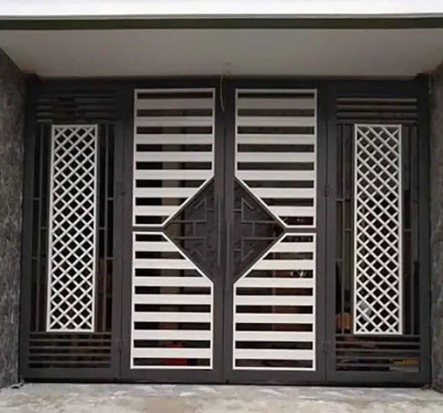 cổng sắt sơn tĩnh điện