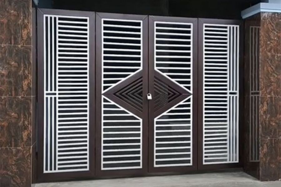 cổng sắt sơn tĩnh điện