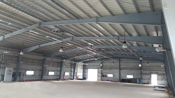 Nhà xưởng khung thép 2 tầng