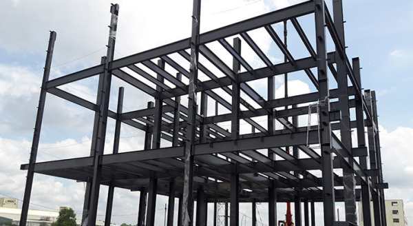 Nhà xưởng khung thép 2 tầng