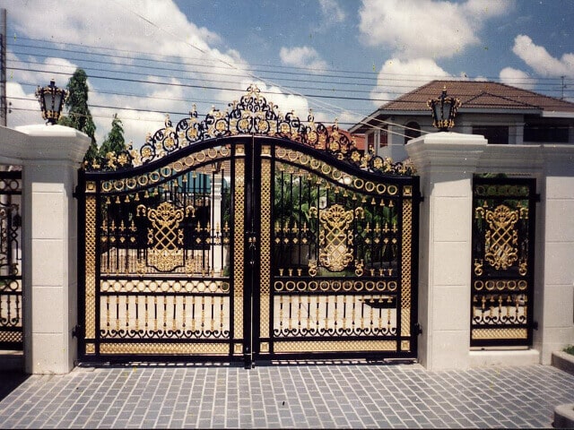 cổng sắt 2 cánh
