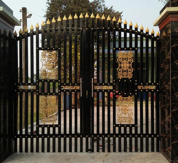 cổng sắt 2 cánh