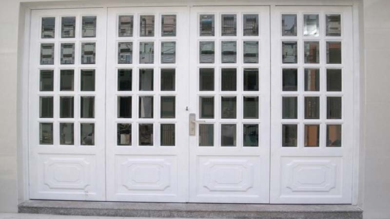 giá cửa sắt 4 cánh