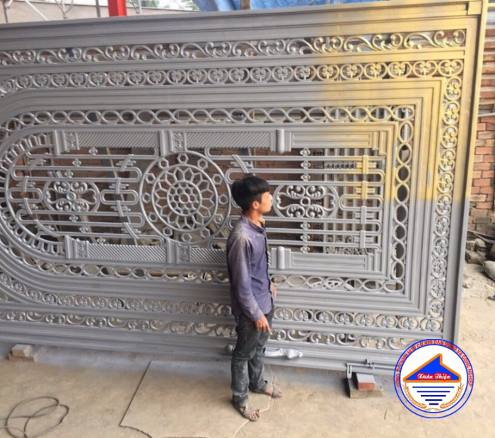 làm cửa sắt lùa 1 cánh