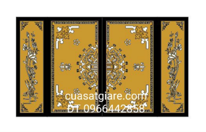 cửa sắt lùa 2 cánh