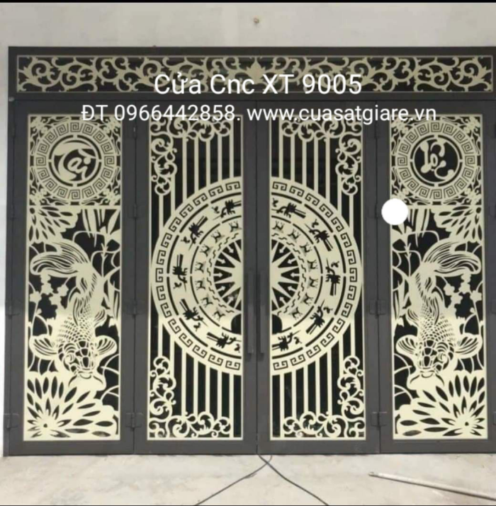 cửa sắt lùa 2 cánh